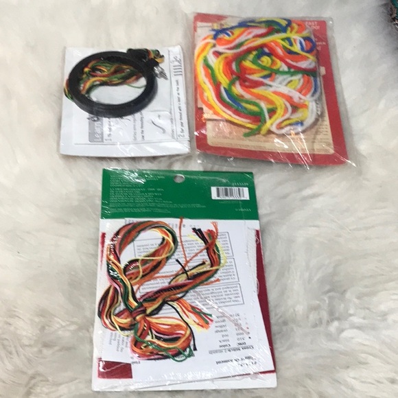 Vintage sealed 3 Kid’s Cross Stitch Kits Tigger Winnie the Pooh Penguin Rainbow - Picture 5 of 11